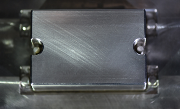 Finished part, machined faces